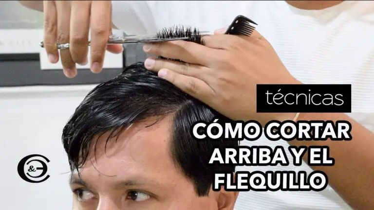 Corte pelo flequillo largo hombre
